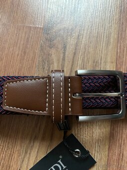 Nový pánský pružný opasek Bandi - S/M - tmavě vínový - 3