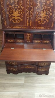 Nádherný intarzovaný sekretář, reprezentativní, rozložitelný - 3