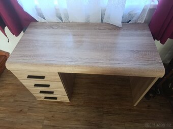 Kancelářský stůl, dub sonoma - 3