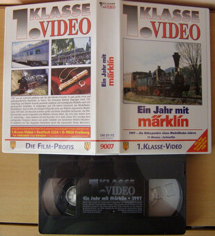 Prodám 3ks tématických VHS kazet Märklin NOVÉ - 3