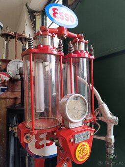 Starý benzínový manuální stojan SCAPI, po starší renovaci - 3