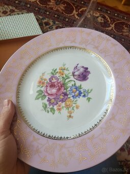 Ozdobný talíř Pirken Hammer z růžového porcelánu - 3
