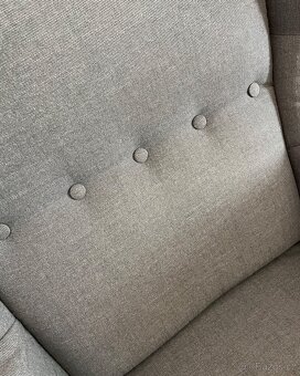 IKEA STRANDMON Křeslo ušák, Nordvalla tmavě šedá - 3