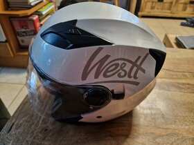 Motocyklová přilba Westt Jet s kšiltem a sluneční clonou - 3