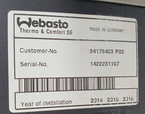 Webasto Air top Evo 2000 Volvo fh , Renault T - 3