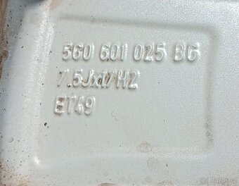 ALU hliníkový disk elektron 5G0601025BF, ET49 - 3