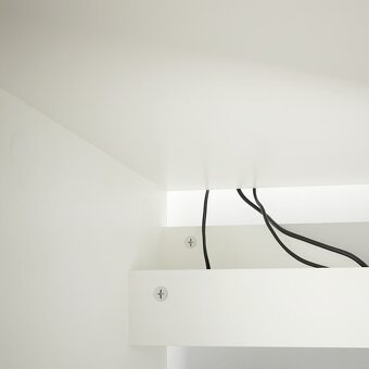 Psací stůl, bílá, 140x65 cm - 3