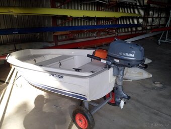 laminátový člun s motorem 5 HP yamaha - 3