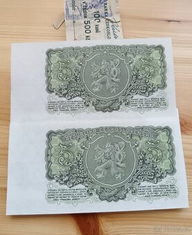 5kčs 1953 stav UNC čísla po sobě jdoucí postupka - 3