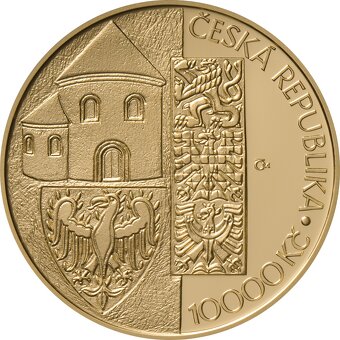 Pamětní zlatá mince 10 000 Kč sv. Václav - b.k. - 3