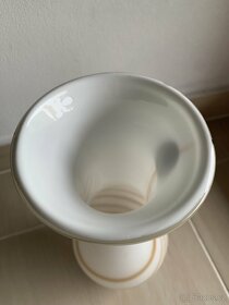 Váza hutní mléčné sklo s knoflíky - 3