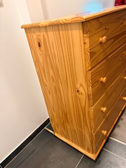 Dřevěná komoda s šuplíky 100x80x43 - 3