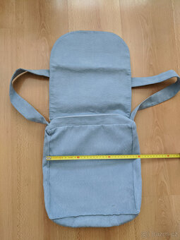 Modrá plátěná taška přes rameno (český výrobek) - 3