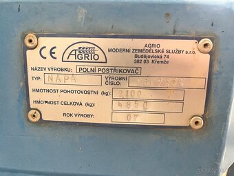 postřikovač Agrio NAPA - 3