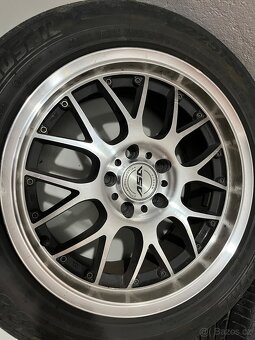 ALU kola ASA AR1 8x17 5x114,3 + letní pneu 225/55 R17 – TOP - 3