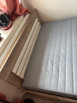 Postel 140x220cm ikea matrace - 3
