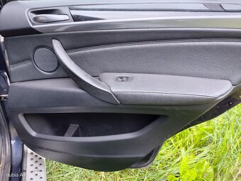 BMW e70 x5 výplň dveří Černá kůže 4.ks komplet - 3