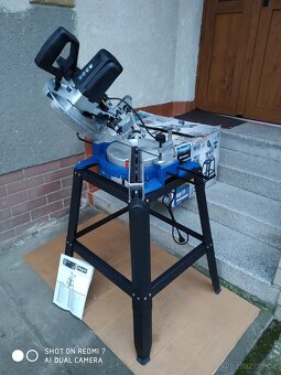 Prodám VELKOU NEPOUŽITOU pokosovou pilu s posuvem Scheppach - 3