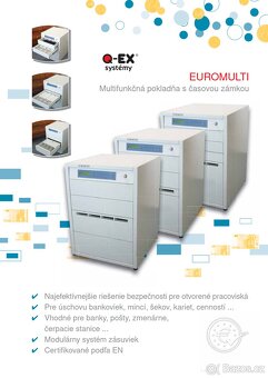 Pokladna trezor s časovým zámkem EUROMULTI MINI 430 - 3