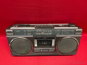 rádio staré rádio magnetofon hitachi kazeťák retro audio - 3