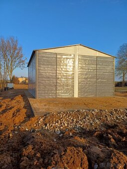 Plechová garáž 6x7m - 3