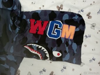 Modrá mikina bape hoodie - 3
