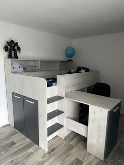 Dětský pokoj - postel se stolem a úložným prostorem - 3