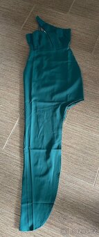 NOVÉ šaty do tanečních, asymetrické, zelené, vel.34 - 3