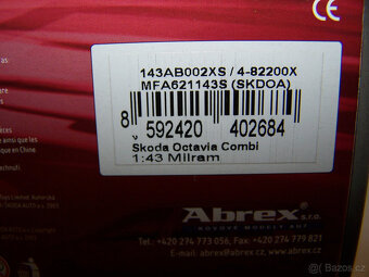 ŠKODA OCTAVIA II Combi MILRAM TDF tour de France 1/43 model - 3