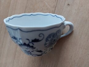 Retro šálek, hrneček cibulák, talíře - 3