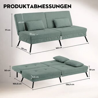 Nová rozkládací sedací pohovka - 3