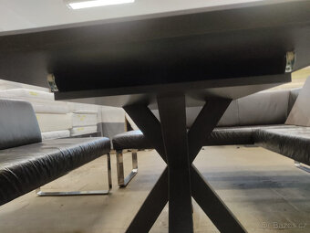 Rozkládací jídelní stůl betonová optika - 3
