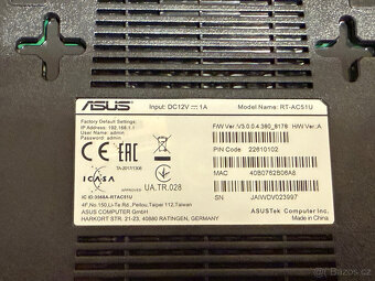 WiFi router Asus RT-AC51U - AC750 dvoupásmový - 3