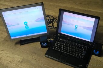Prodám notebook Lenovo T61, monitor Benq FP71G - 3