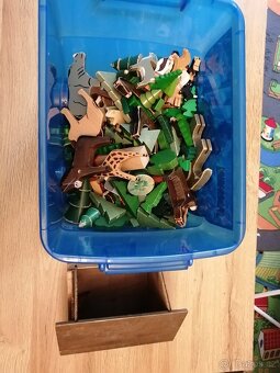 retro hra dřevěné zvířátka - zoo a farma - tofa - 3