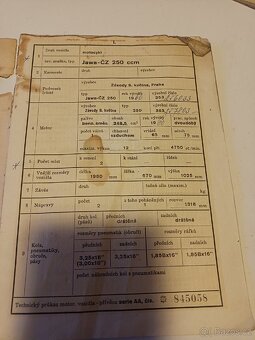 2x TP JAWA ČŽ 250ccm ROK 1960 - 3