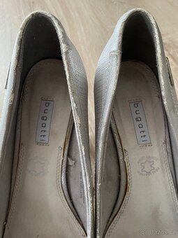 Lodičky Bugatti světle šedostříbrné (41) - 3