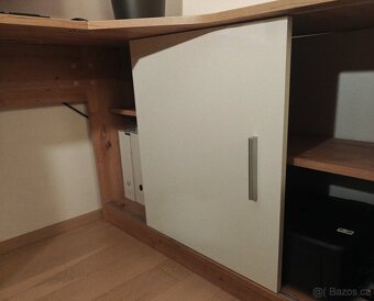 Rohový psací stůl (dub sonoma) - 3