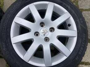 Alu kola PEUGEOT 207 208 C3 16" 4x108 letní 195/55R16 95% - 3