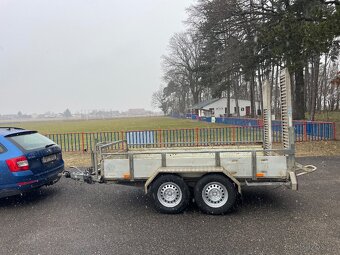 ✅Bržděný přívěs na přepravu bagru Saris 2700 kg, 150x300 - 3