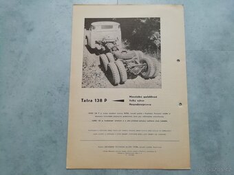 Tatra 138 P podvozek - prospekt 1961 - 3