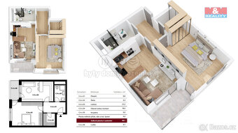 Prodej ubytovací jednotky 2+kk, 60 m², Brno, ul. Nové sady - 3