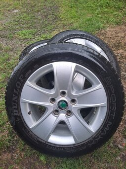 Alu kola 5x112 originál Škoda Octavia II 205/55 R16 - 3