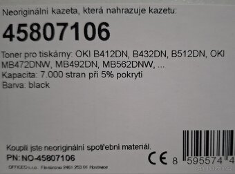 toner do HP LJ P1606, M203, M201, OKI B412 a kompatibilních - 3