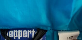 Černá bunda s modrými detaily vel. 140 - 3