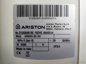 Bojler elektrický Ariston ARKSH 5U - 5L + Baterie - 3