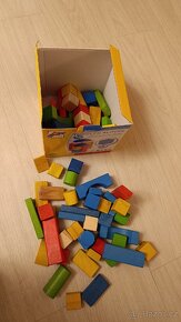 Dřevěné kostky toddler blocks - 3