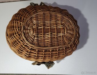 Proutěný, piknikový koš, kvalitní, pevný - 3