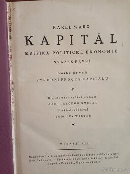 Karl Marx Kapitál I-III 1921 - 3