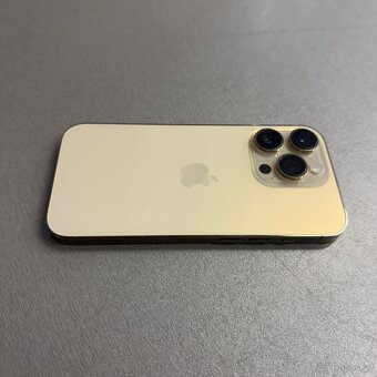 iPhone 14 Pro 256GB gold, jako nový, rok záruka - 3